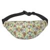 Fanny Pack for Women and Men, Waterproof, 3 Zipper Pockets, for Running and Travel, Black, One Size view 1