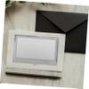 STOBOK Silver Stainless Steel Sublimation Card Holder, Blank DIY view 2