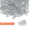 sourcing map 200 g Diamond-Shaped Glass Mosaic Tiles, Gray view 2