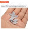 sourcing map 200 g Diamond-Shaped Glass Mosaic Tiles, Gray view 4