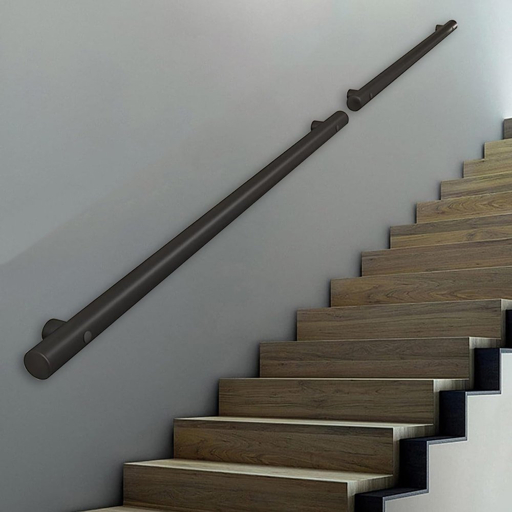 Stainless Steel Stair Handrail, Wall-Mounted, 60 cm