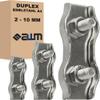 Stainless Steel Wire Rope Clips, Duplex, 4 mm, 100-Pack view 1