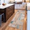 Siunwdiy Vintage Patchwork Runner Rug, Beige-Green-Yellow, Non-Slip, Washable, Customizable, 14.6 x 440 cm view 2