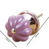 SHOORR Ceramic Cabinet Knobs, Single-Hole Pumpkin Knobs, 6-Pack view 2