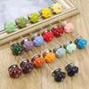 SHOORR Ceramic Cabinet Knobs, Single-Hole Pumpkin Knobs, 6-Pack view 3