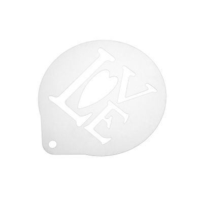 IMIKEYA Stainless Steel Coffee Stencils for Cappuccino and Latte Macchiato