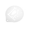 IMIKEYA Stainless Steel Coffee Stencils for Cappuccino and Latte Macchiato view 1
