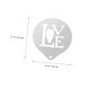 IMIKEYA Stainless Steel Coffee Stencils for Cappuccino and Latte Macchiato view 2