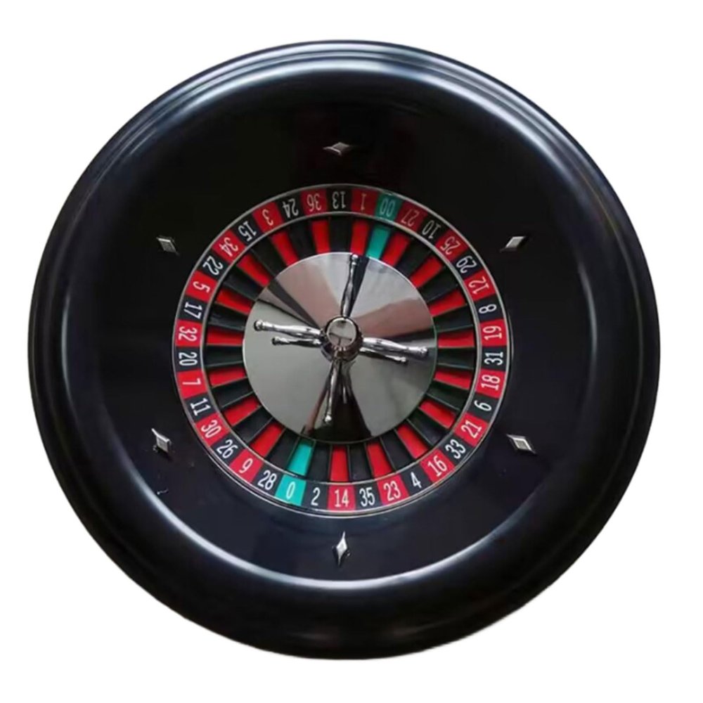 ATIJAA 18-Inch Roulette Wheel Drinking Game Set with 2 Balls