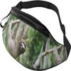 Running Belt Bag, Waist Bag, Sports Belt Bag, Chest Pack for Men and Women (Lovely Tree Sloths Lazy) view 1