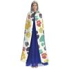 NEZIH Ser Colorful Full-Length Hooded Dog Paw Cloak, Unisex, 185 cm view 2