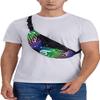 Waist Bag for Men and Women, Casual Sports Fanny Pack with Music Note and Colorful Stars view 4