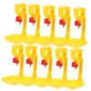 10 Orange Plastic Chicken Drinkers view 1