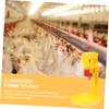 10 Orange Plastic Chicken Drinkers view 4