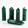 BOMDOG Natural Rough Crystal, 1 Piece, 70–80 mm, Handmade Carved Malachite Point Crystal Wand view 4