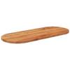 vidaXL Oval Tabletop 100x40x3.8 cm Solid Acacia Wood view 3