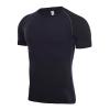 Men's Spring and Summer Solid-Color Quick-Drying Breathable Tights for Basketball, Training, Sports, and Fitness, Black, L view 1