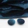 CEMELI 10-Pack 28 mm Gold-Colored Round Velvet-Covered Buttons with Metal Shanks for Clothing and Crafts view 1