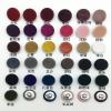 CEMELI 10-Pack 28 mm Gold-Colored Round Velvet-Covered Buttons with Metal Shanks for Clothing and Crafts view 2