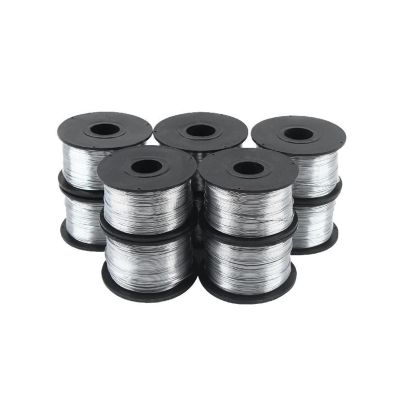 0.8 mm Rebar Tie Wire Spools, 10 Rolls, Corrosion-Resistant, 110 m