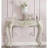 White Decorative Console Table, 4-Leg Entryway Table, 80 x 25 x 86 cm view 3