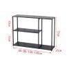 Black Forged-Iron-Style Console Table, Modern Narrow Entryway Table view 3