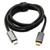 System-S USB 3.2 Gen 2 150 cm USB-C to USB-C Braided Cable, 20 Gbps, 100 W view 1