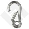 Stainless Steel Carabiner Snap Hook with Thimble and Nut, 5 x 50 mm, up to 390 kg view 3