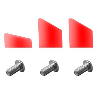KARFRI 3-Piece Rear Scooter Fender Set for 3 Screws, Rubber Cap and Screw Plug Cover, Compatible with Xiaomi Mijia M365 Electric Scooter Parts (Red)
