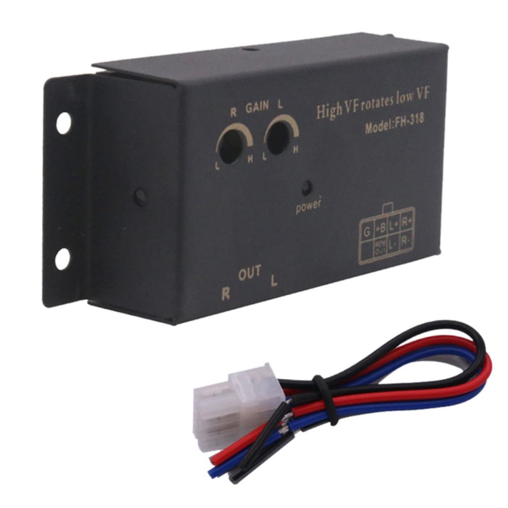 jojofuny Car Audio Converter with Speaker Conversion, Durable ABS Construction