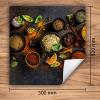 SMTDeco Induction Cooktop Cover, Bowl & Spices Orange, 50 x 52 cm view 2