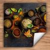 SMTDeco Induction Cooktop Cover, Bowl & Spices Orange, 50 x 52 cm view 3