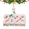 PUCHEN 2023 Christmas Ornament for Children – Cute Hanging Baby Keepsake view 1
