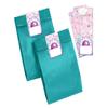 Girls’ Birthday Party Favors: 6 Mini Notebooks, 6 Teal Gift Bags and 6 Bowling Stickers view 4