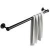 LOHXA Wall-Mounted Towel Bar, 304 Stainless Steel, Screw-Mount, Matte Black/Multi-Colored, 100 cm view 1