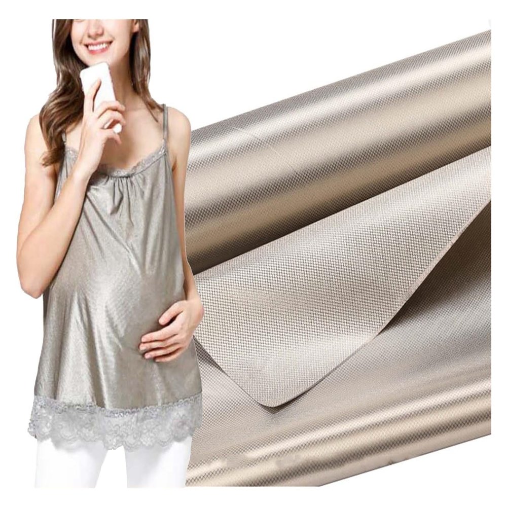 GAOSHI EMF Shielding Faraday Fabric, Nickel-Copper Signal-Blocking Fabric, Silver, 1.1 x 7 m