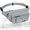 HNOOM Waterproof Waist Bag, Fanny Pack, Gray-1 view 1