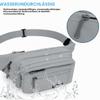 HNOOM Waterproof Waist Bag, Fanny Pack, Gray-1 view 3