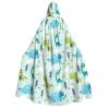 NEZIH Full-Length Dinosaur Print Hooded Cape for Adults, Unisex, 190 cm view 1