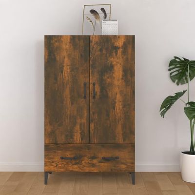 DIGBYS Highboard, Smoked Oak, 70 x 31 x 115 cm, Engineered Wood