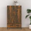 DIGBYS Highboard, Smoked Oak, 70 x 31 x 115 cm, Engineered Wood view 1