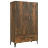 DIGBYS Highboard, Smoked Oak, 70 x 31 x 115 cm, Engineered Wood view 2