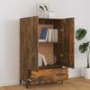 DIGBYS Highboard, Smoked Oak, 70 x 31 x 115 cm, Engineered Wood view 3
