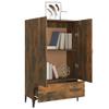 DIGBYS Highboard, Smoked Oak, 70 x 31 x 115 cm, Engineered Wood view 4