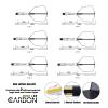 CUESOUL ROST T19 Carbon Integrated Dart Shaft and Flight, Big Wing, 3-Pack view 2
