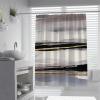 UERWOWELL Abstract Stripe Shower Curtain Set, 120 x 180 cm view 1