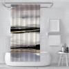 UERWOWELL Abstract Stripe Shower Curtain Set, 120 x 180 cm view 2