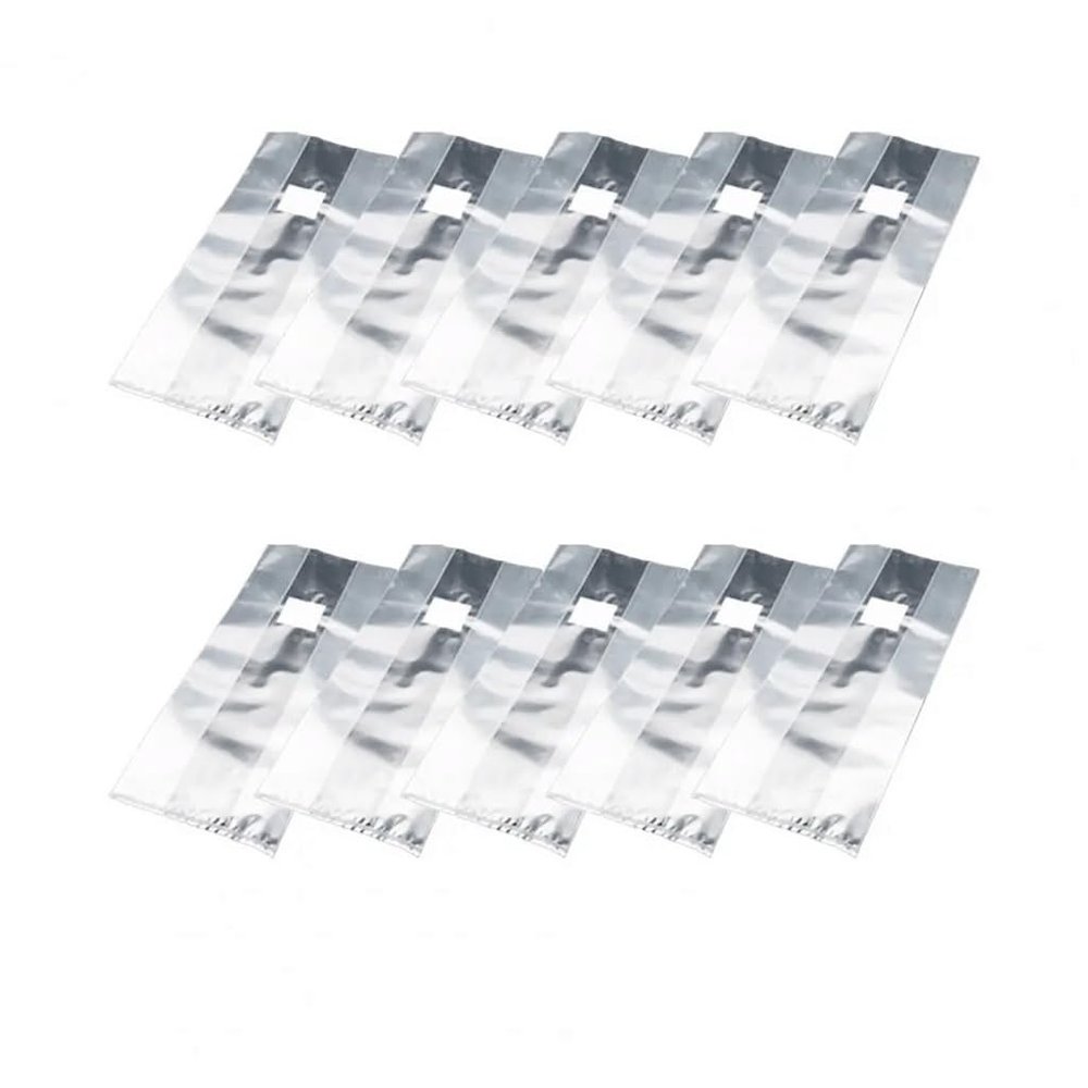 EVANEM 10-Pack Breathable Plastic Plant Grow Bags, 15 x 50 cm