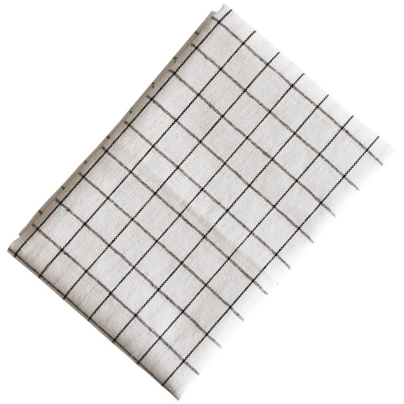 CEMELI Blue Buffalo Check Cotton-Linen Napkins, 40 x 60 cm