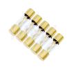 FEDIMA 5-Pack Gold-Plated 10 x 38 mm AGU Glass Fuses for Car Audio Amplifiers, 10A–100A (80A Color) view 2